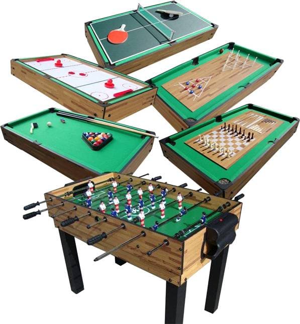 Megaleg Multibord 9i1 Fodbold/Pool/Hockey/Tennis