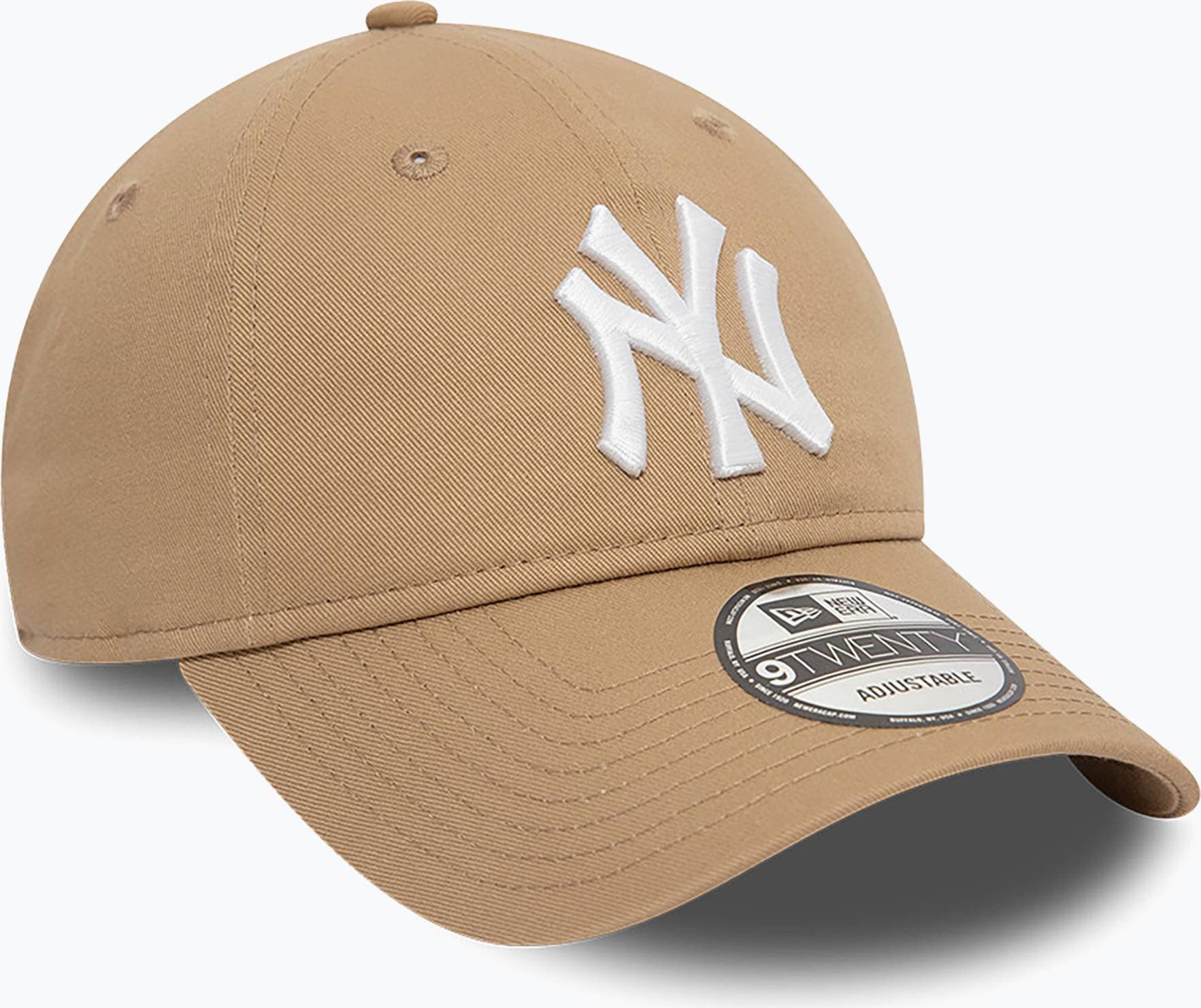 New Era MLB Beige Unconstructed Keps York Yankees League Essential Camel White Dad Cap - Sand/Vit