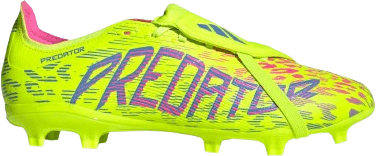 adidas Predator League Fold-Over Tongue FG/MG - Lucid Lemon/Blue Fusion/Lucid Pink