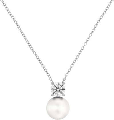 Edblad Luna Necklace - Silver/Pearl/Transparent