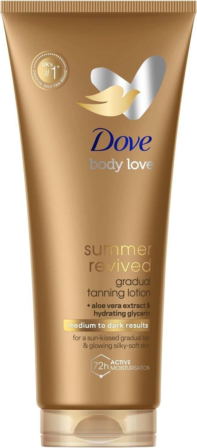 Dove Summer Revived Self-Tanning Body Lotion Medium to Dark 75ml