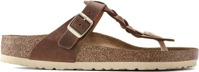 Birkenstock Gizeh Braided Oiled Leather - Cognac