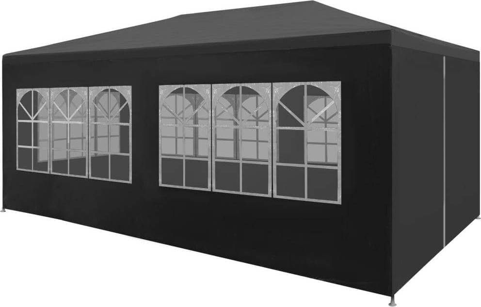 vidaXL Partytält 3x6 m Antracit 3x6 m
