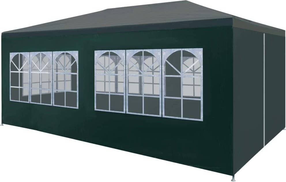 vidaXL Partytält Grön 3 x 6 m Polyester 100 3x6 m