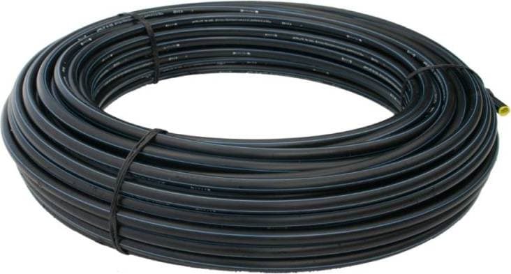 Pipelife PEm Tryckrör 50 x 4,6 mm PN16 SDR11 PE100RC Svart/Blå 50 m