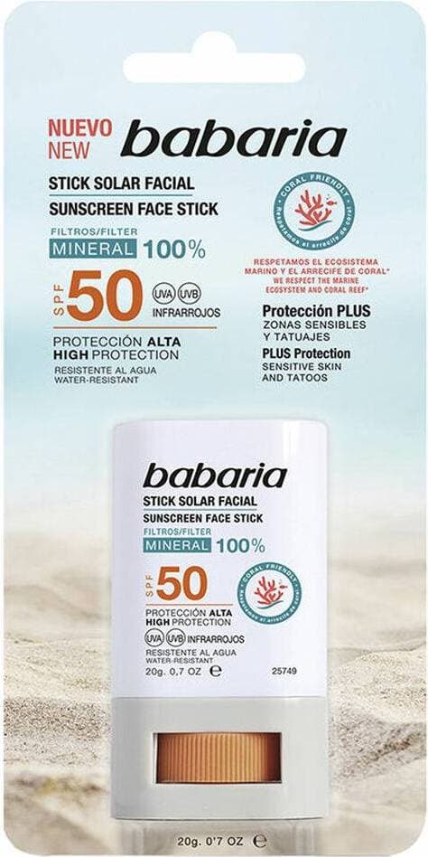 Babaria Facial Sunscreen Stick SPF50 20g