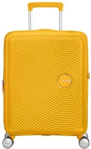 American Tourister Soundbox Spinner Expandable 55cm - Golden Yellow