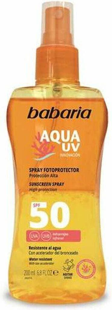 Babaria Aqua UV High Protection Sunscreen Spray SPF50 200ml