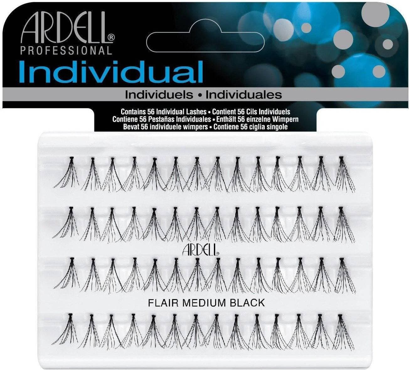 Ardell Duralash Individuals Knotted Flares Medium Black 56-pack
