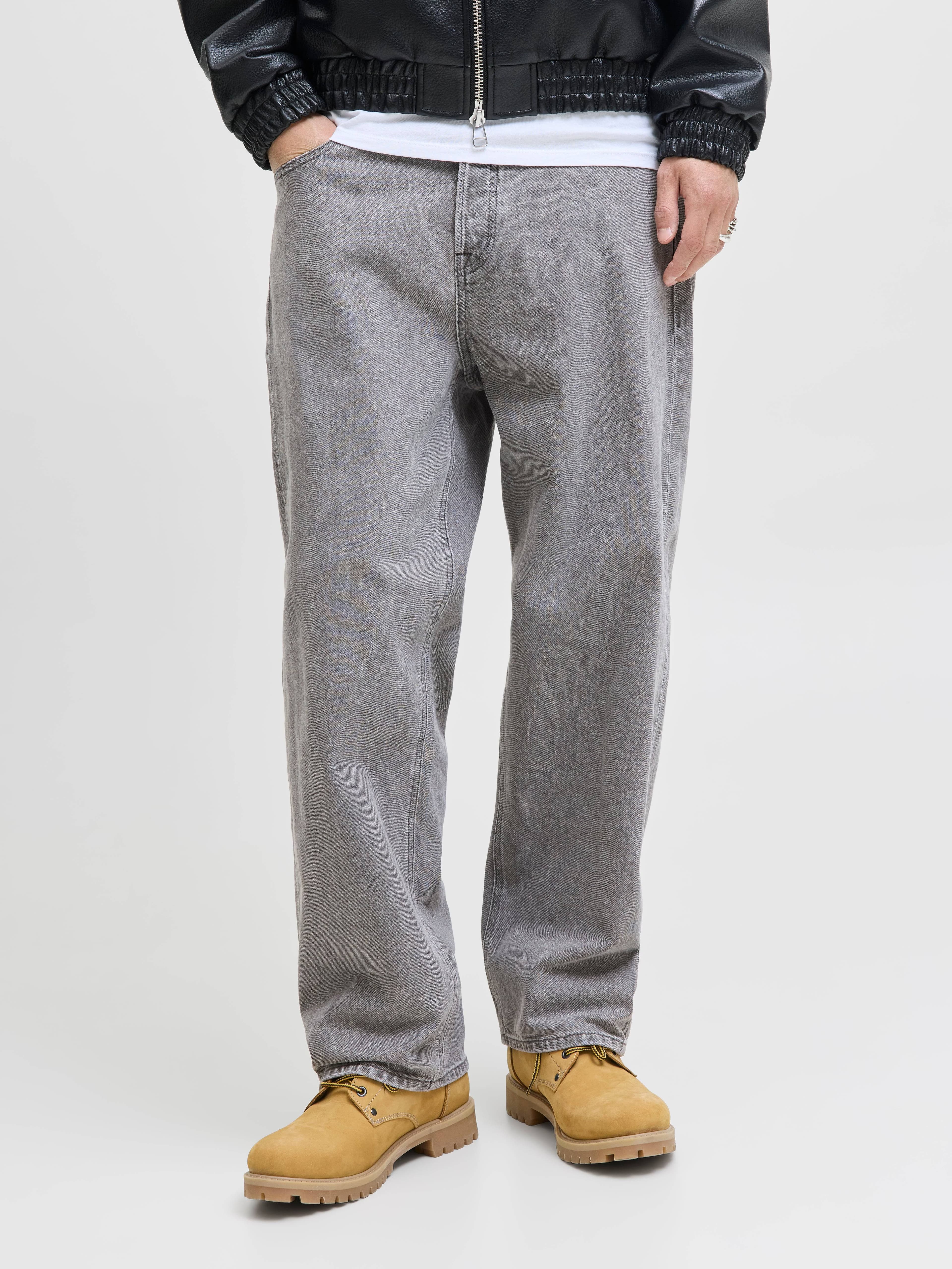 Jack & Jones Jjoriginal Sq 067 Noos Baggy Fit Jeans Grå