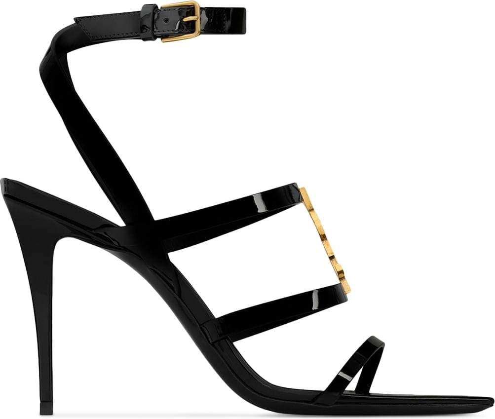Saint Laurent Cassandra Lackläder Sandaler Läder - Läder