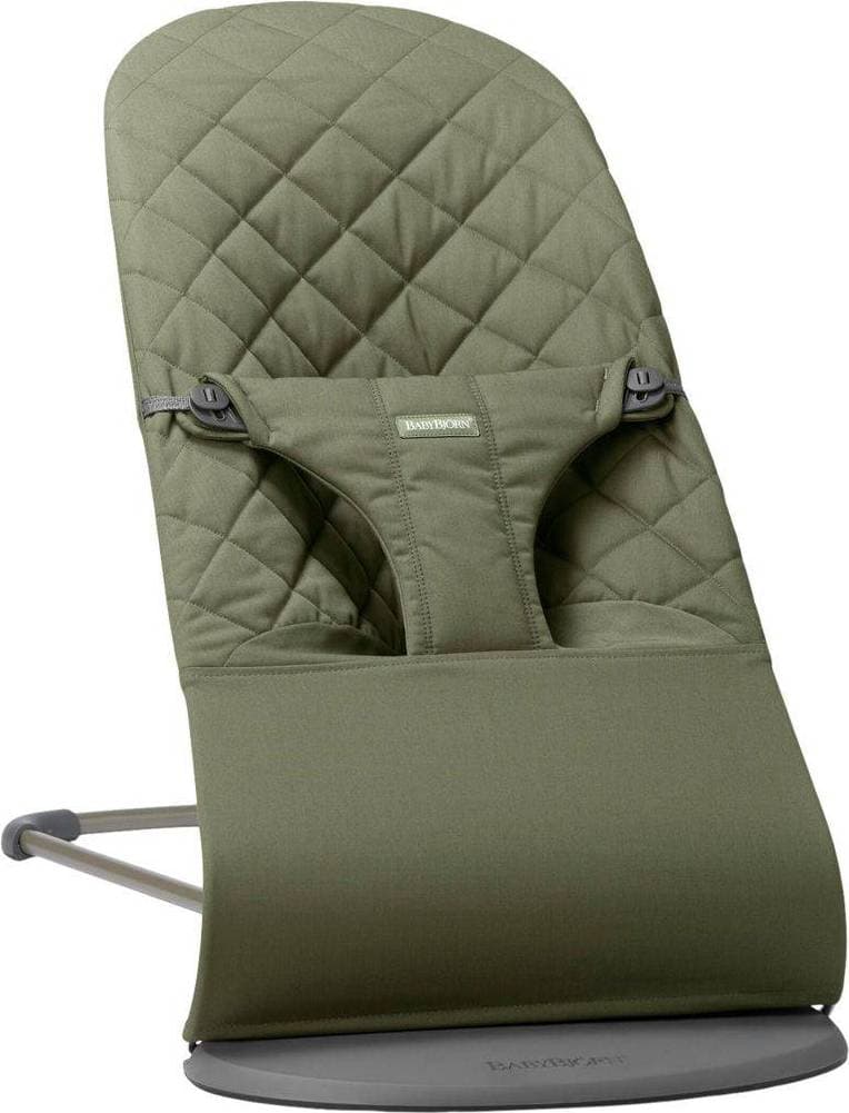 BabyBjörn Bouncer Bliss Woven Klassisk Quilt Mörkgrön