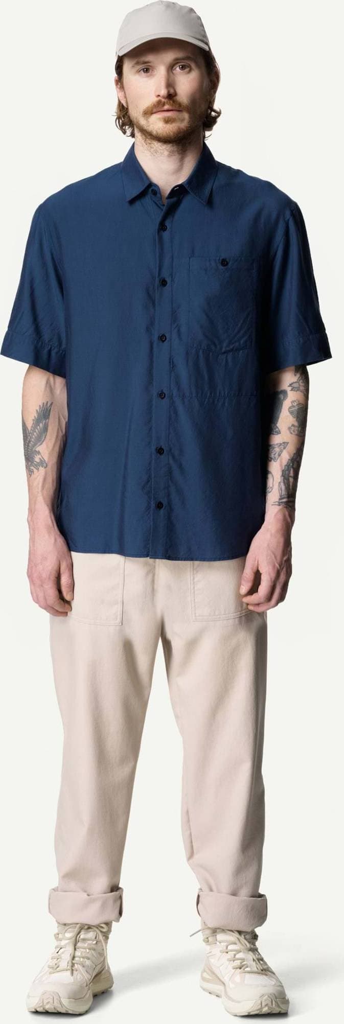 Houdini Tree Shortsleeve Shirt - Blue Light