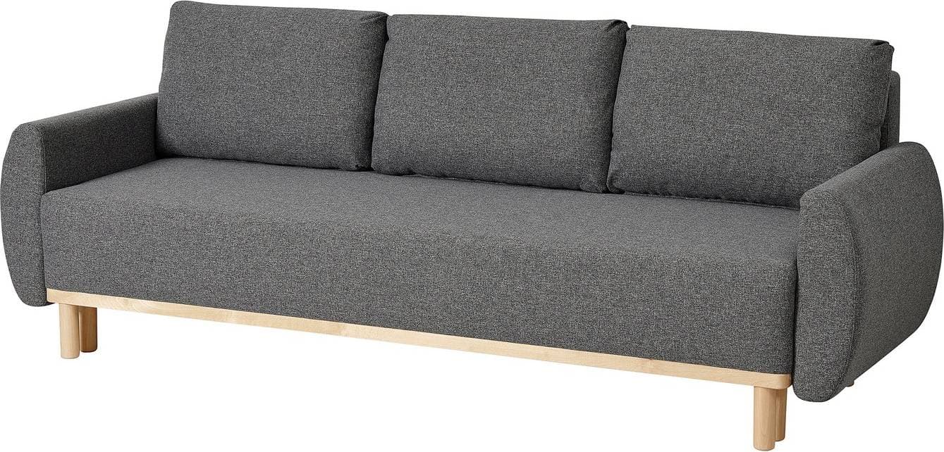 IKEA Grunnarp 3-Sits Bäddsoffa Mellangrå Soffa 3-sits