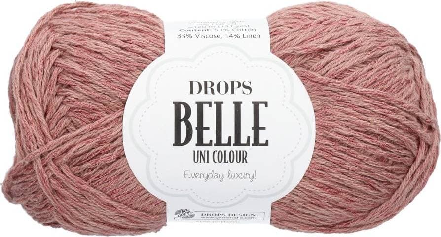 Drops Design Belle Uni Colour Almond Rose 120m