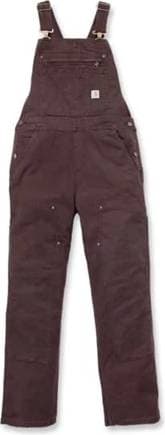 Carhartt Rugged Flex Loose Fit Canvas Bib Overall - Dark Brown
