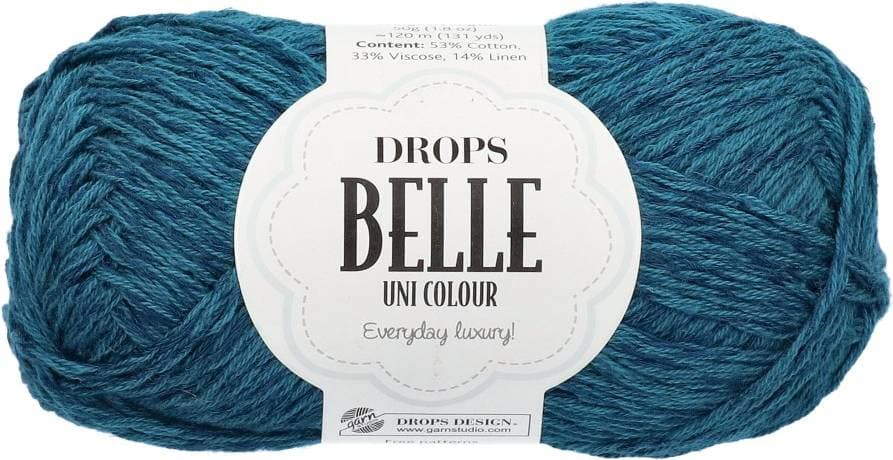Drops Design Belle Uni Colour Petrol 120m