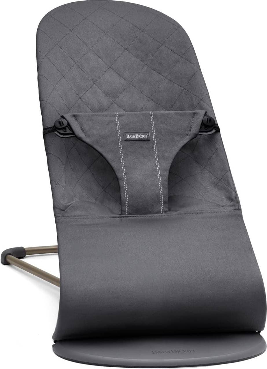 BabyBjörn Bouncer Bliss Woven Classic Quilt Anthracite