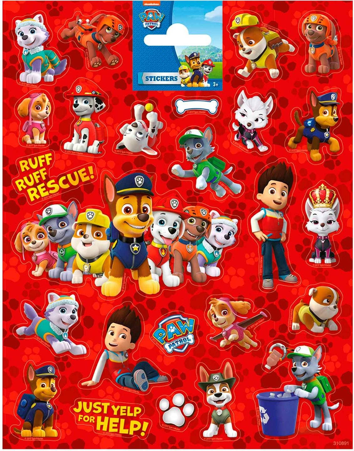 Totum Paw Patrol Klistermärken 24 Pack