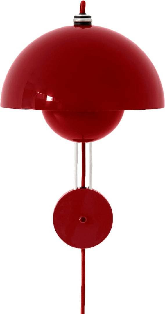 &Tradition Flowerpot VP8 Vermilion Red Vägglampa