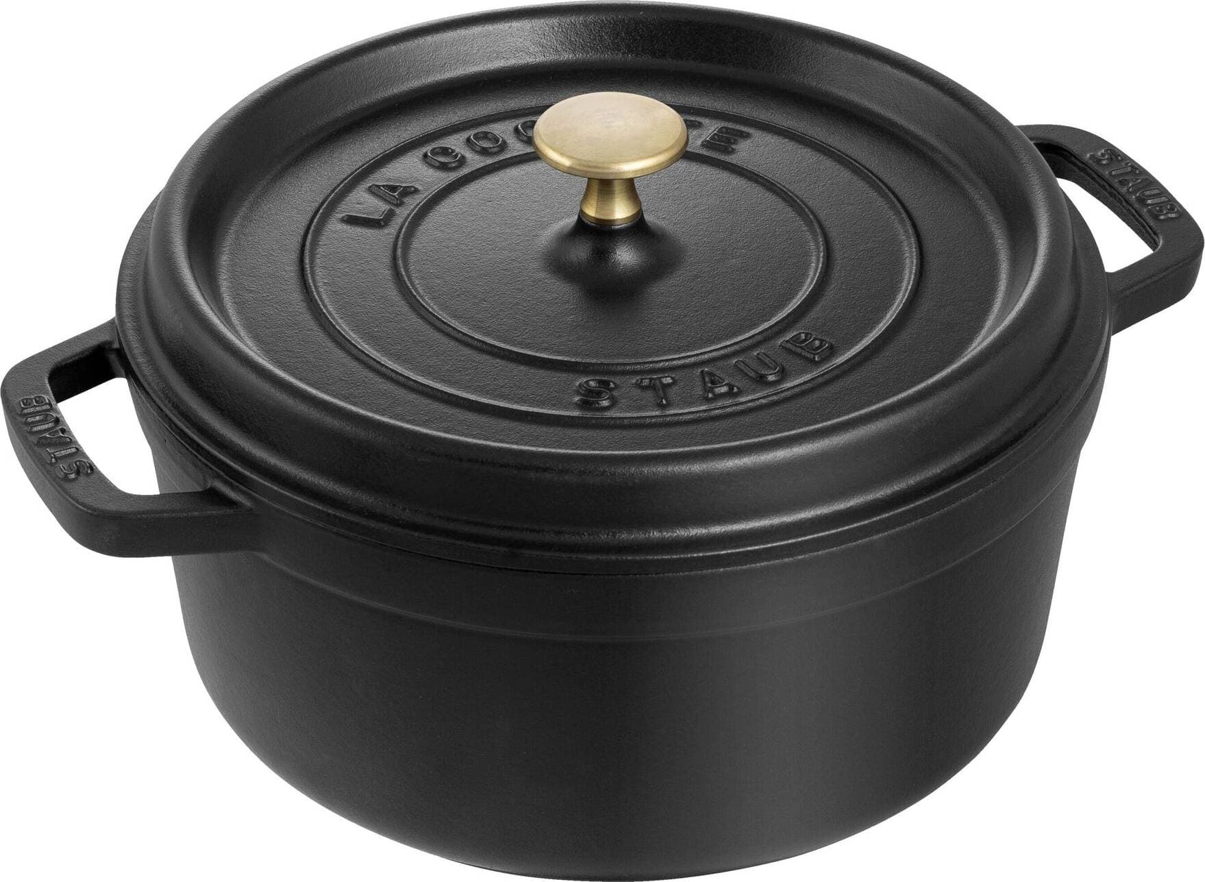Staub La Cocotte Matte Black med lock 3.8 L 24 cm