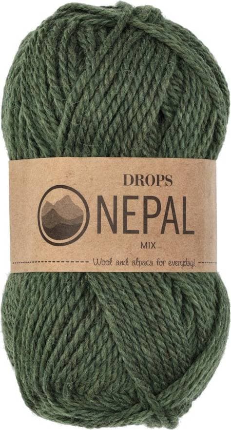 Drops Design Nepal Mix Forest Green 75m