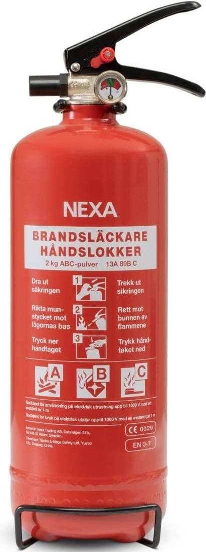 Nexa Fire Extinguisher Powder 2kg Red
