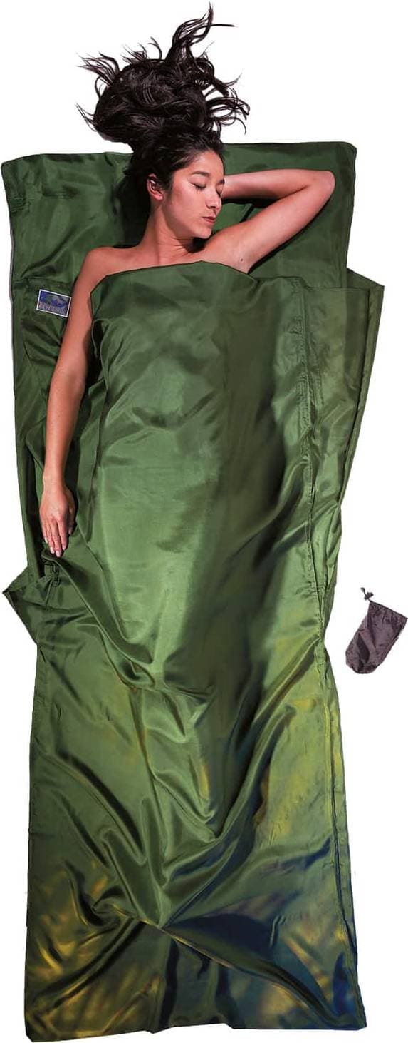 Cocoon TravelSheet Silk Dark Olive Green