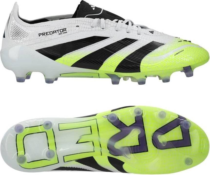 adidas Predator Elite AG Fotbollsskor - Vit/Svart/Lucid Lemon