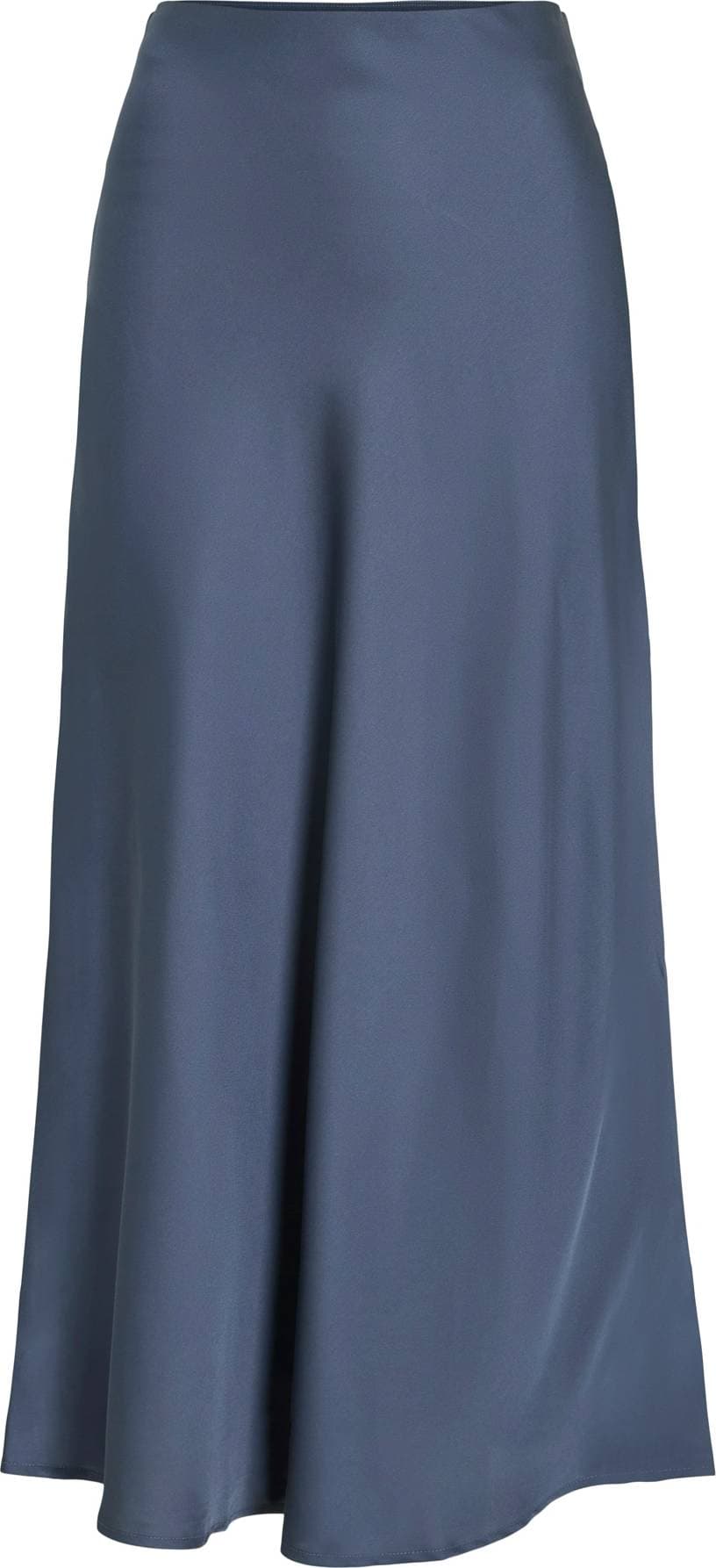 Vila Viellette Hw Midi Skirt Kjolar Dam - Blå