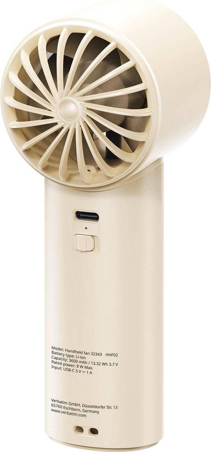 Verbatim Cool N Go Ice Touch Silver Vit 1 Fläkt