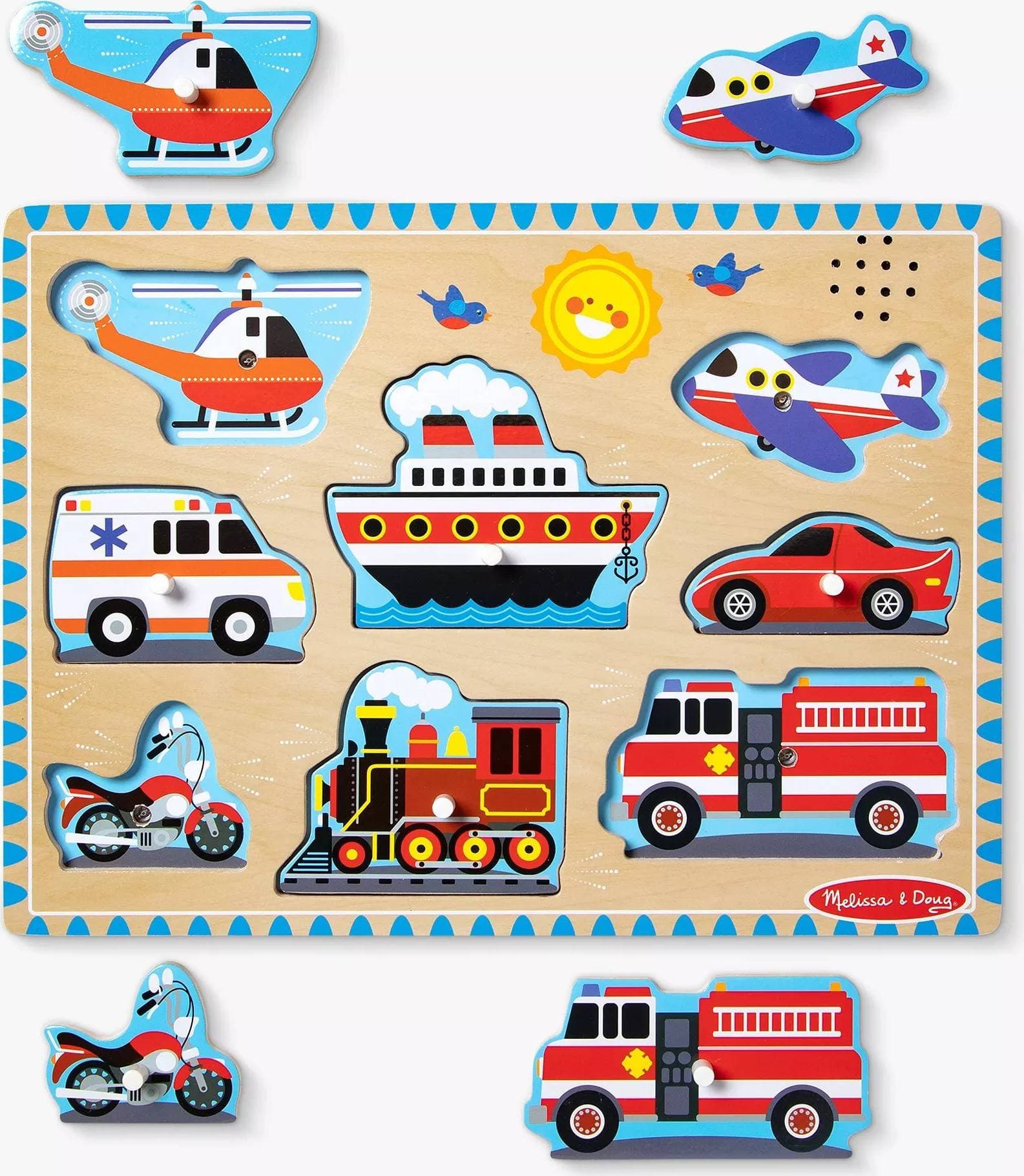Melissa & Doug Pussel Fordon 8 Bitar