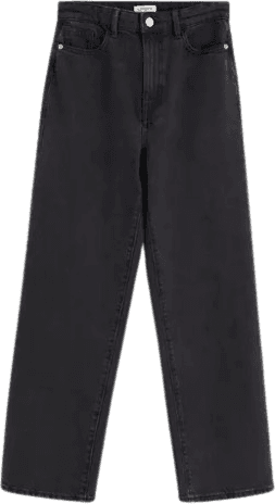 Lindex Wide Hanna Cropped Jeans - Black