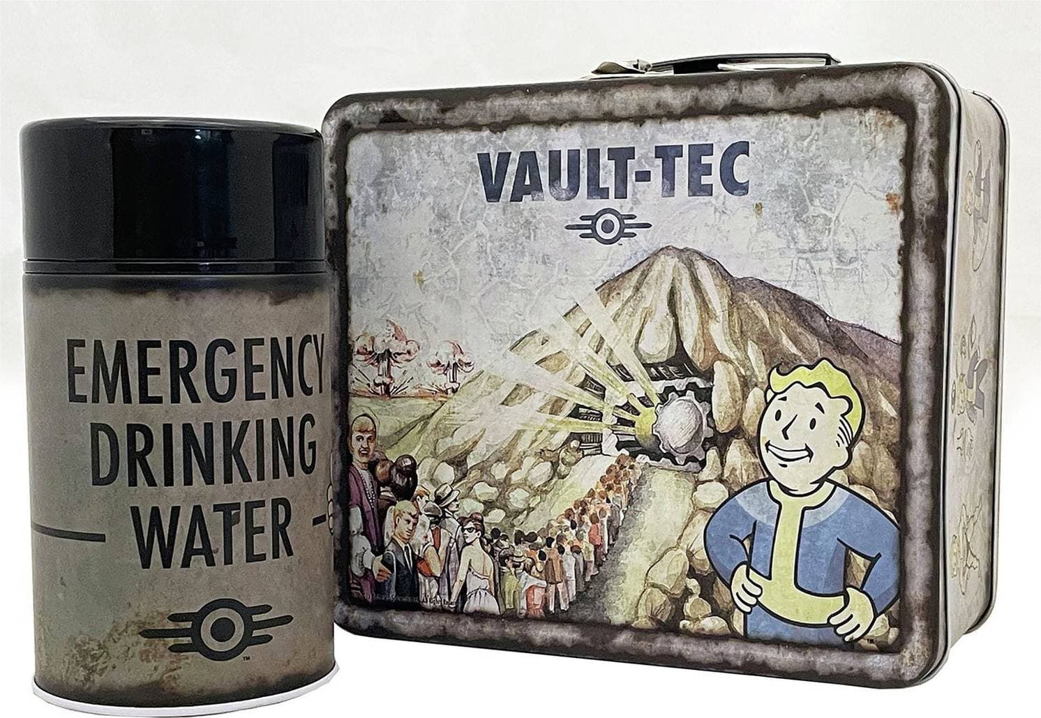 Fallout Weathered Vault-Tec Lunchbox Flask Matlåda