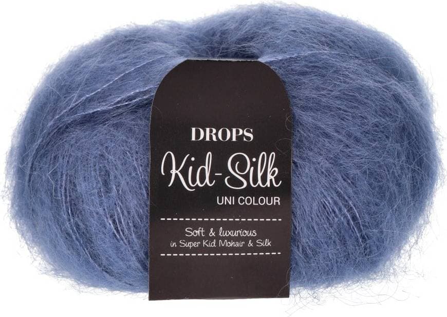Drops Design Kid Silk Uni Colour Storm Blue 210m