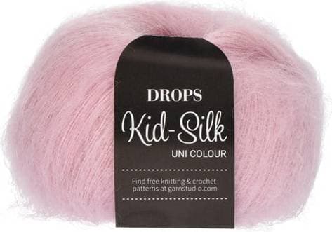 Drops Design Kid Silk Uni Colour Light Pink 210m