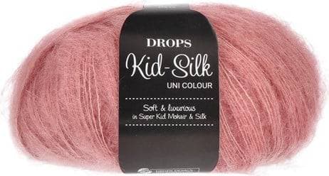 Drops Design Kid Silk Uni Colour Cherry Sorbet 210m