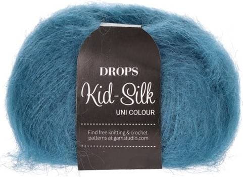 Drops Design Kid Silk Uni Colour Jeans Blue 210m