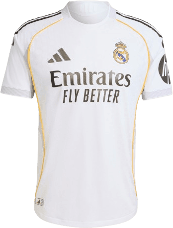 adidas Men Real Madrid 25/26 Home Authentic Jersey