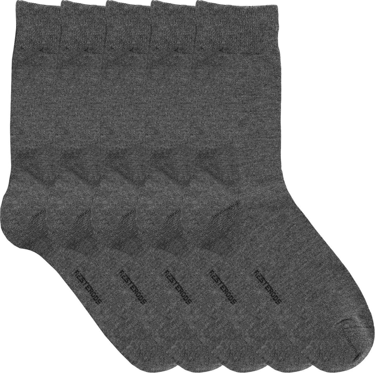 Resteröds Bamboo Socks 5-pack - Grey Melange