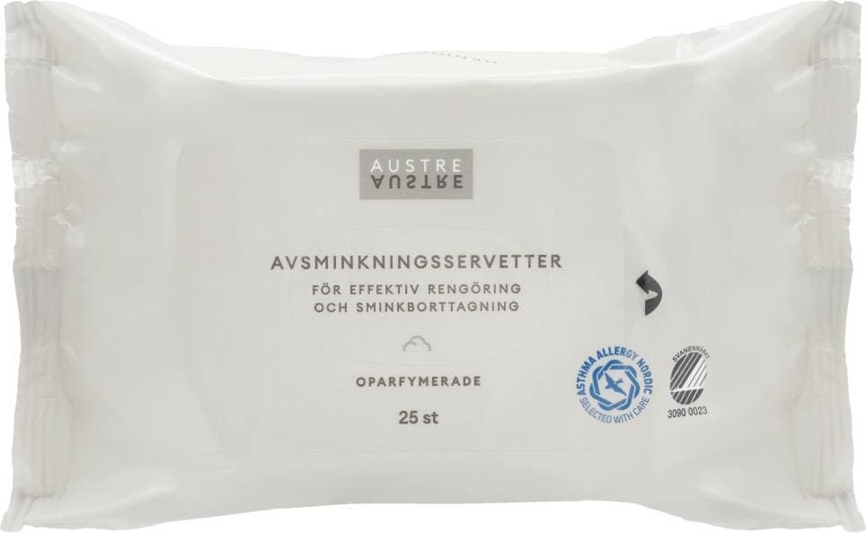 Austre Avsminkningsservetter 25 St