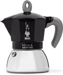 Bialetti Moka Induction 4 Koppar Svart Italiensk Kaffepanna