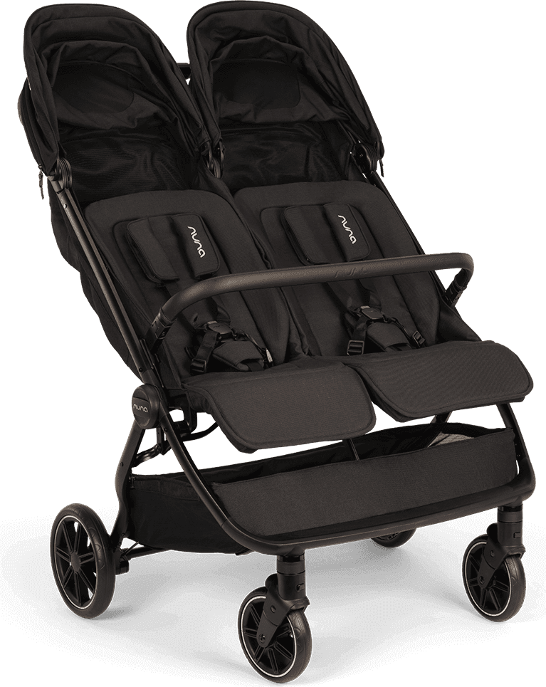 Nuna Resevagn Dubbel Caviar Svart