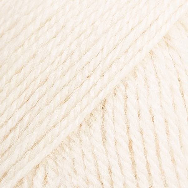 Drops Design Flora Uni Colour Off White 210m