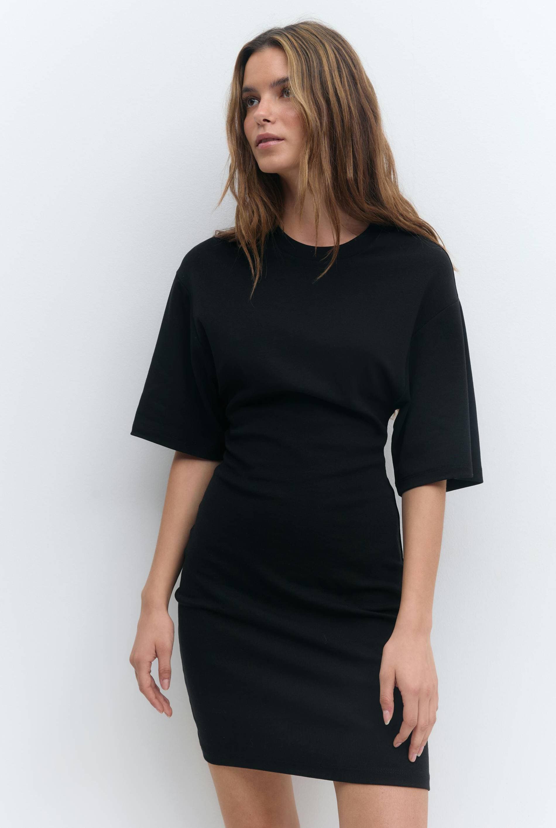 Gina Tricot Klänning Tee Dress Formande Miniklänning - Svart