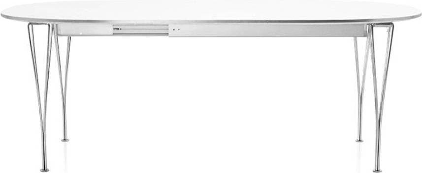 Fritz Hansen Superellipse B620 White/Matt Bright Matbord 100x270cm