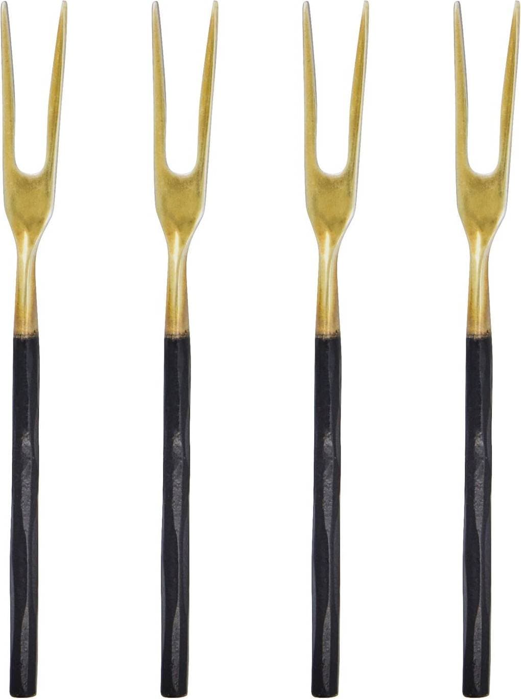 House Doctor Påläggssgaffel 4-Pack Antikmässing 12 cm Stekgaffel