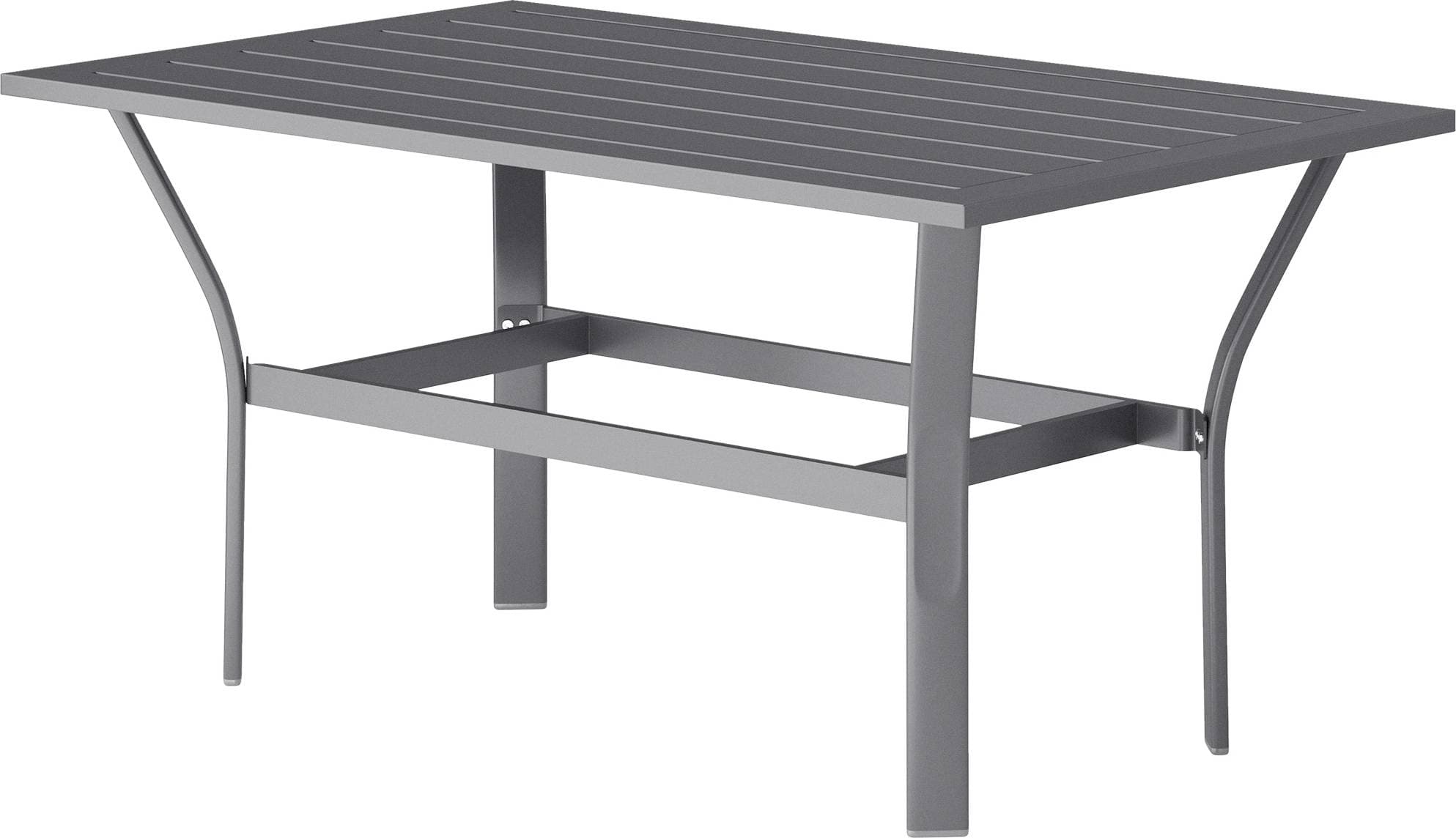 OutSunny Rektangulärt Trädgårdsbord Metall 91.5 x 55 x 45 cm Balkongbord
