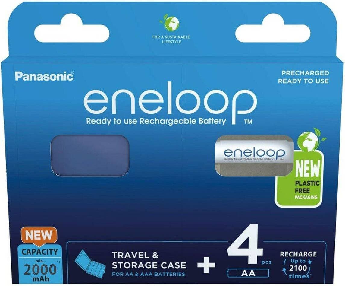 Panasonic Eneloop AA 2000mAh Rechargeable Batteries 4-pack White
