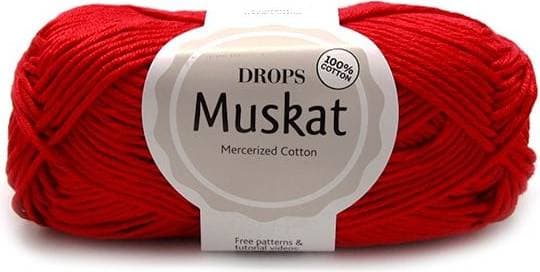 Drops Design Muskat Uni Colour Red 100m
